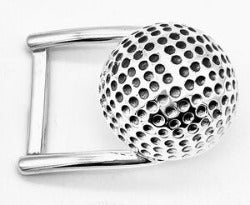 Pat Areias Sterling Silver Golf Ball Belt Buckle M2974