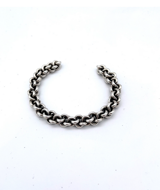 Pat Areias Sterling Silver Link Cuff Bracelet BR409