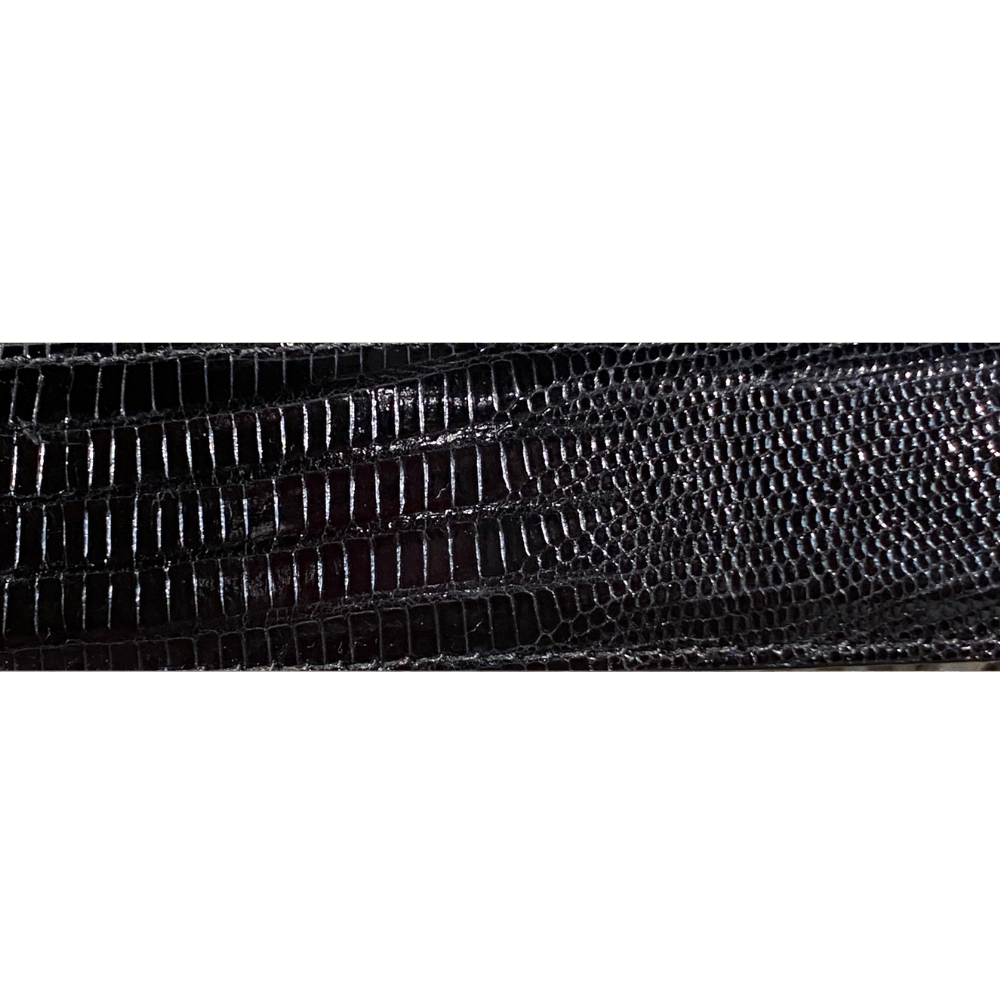 Black Lizard Belt Strap