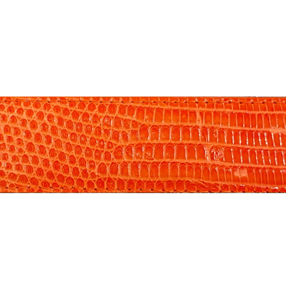 Orange Lizard Belt Strap