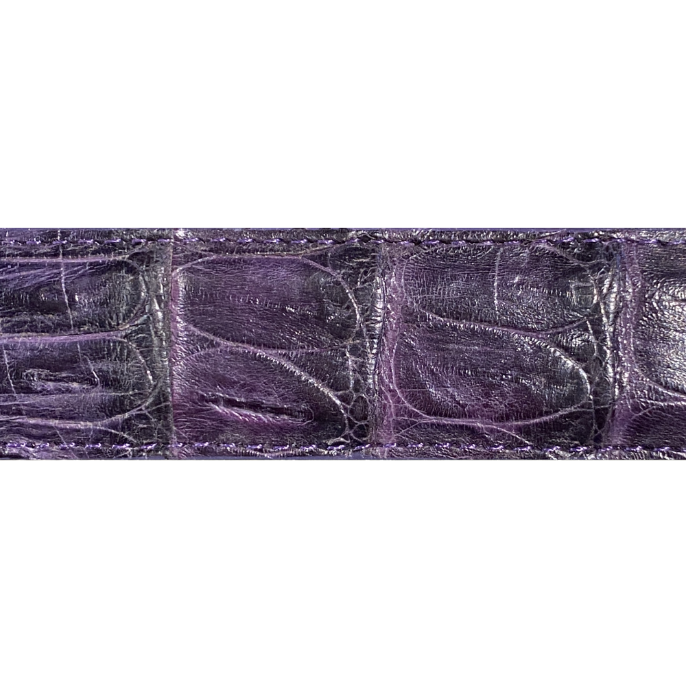 Purple Caiman Belt Strap